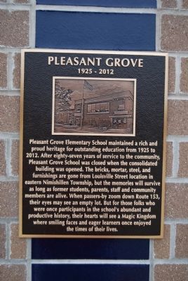 Pleasant Grove Marker image. Click for full size.