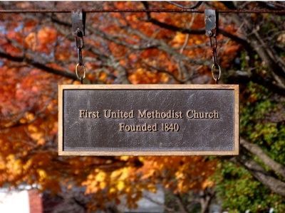First United Methodist Church<br>Founded 1840 image. Click for full size.