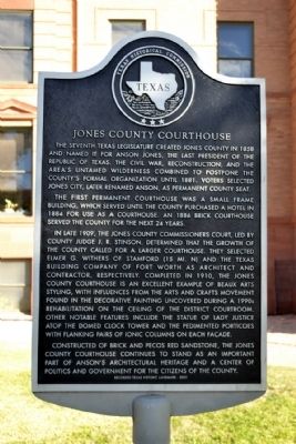 Jones County Courthouse Marker image. Click for full size.