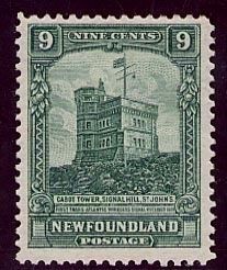Cabot Tower on a Newfoundland postage stamp image. Click for full size.