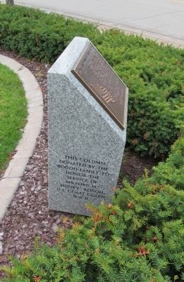 Donor Plaque Column. Click for full size. Donor Plaque Column image. Click for full size.