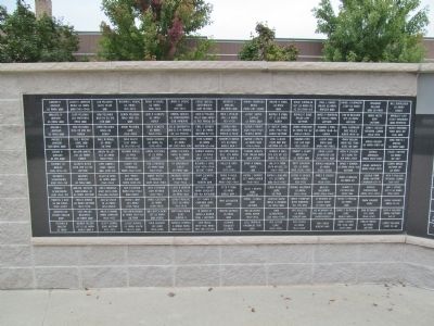 Clintonville Veterans Memorial Far Left Panel. Click for full size. Clintonville Veterans Memorial Far Left Panel image. Click for full size.