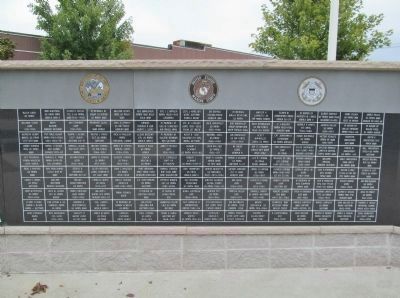 Clintonville Veterans Memorial Left Panel image. Click for full size.