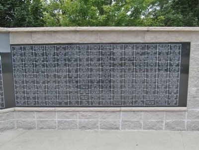 Clintonville Veterans Memorial Far Right Panel. Click for full size. Clintonville Veterans Memorial Far Right Panel image. Click for full size.