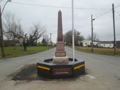 Pickrelltown Monument Marker image. Click for full size.