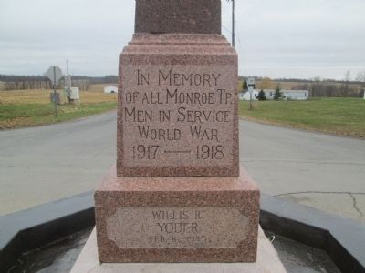 Pickrelltown Monument Marker. Click for full size. Pickrelltown Monument Marker image. Click for full size.