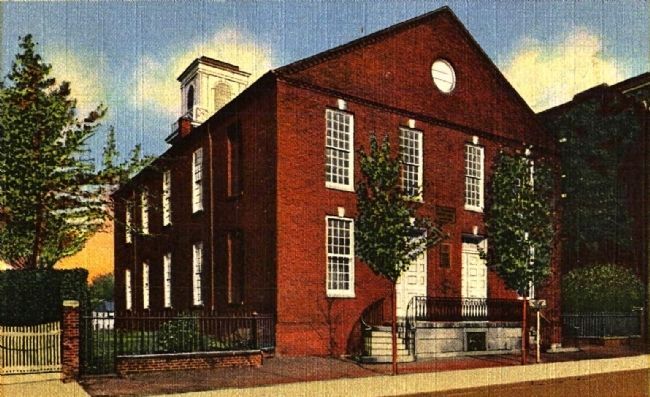 <i>Old Presybyterian Meeting House Alexandria, Va. Erected 1774</i> image. Click for full size.