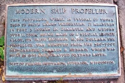 Modern Ship Propeller Marker image. Click for full size.
