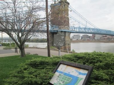 Roebling Suspension Bridge site image. Click for full size.