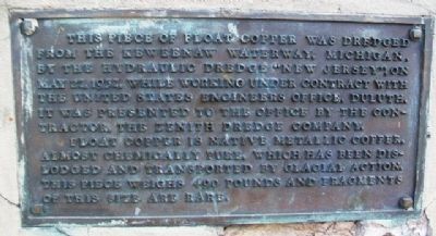 Float Copper Marker image. Click for full size.