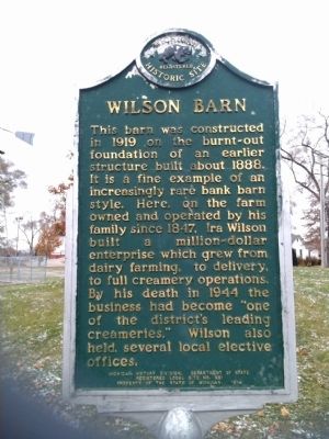 Wilson Barn Marker image. Click for full size.