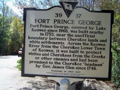 Fort Prince George Marker image. Click for full size.