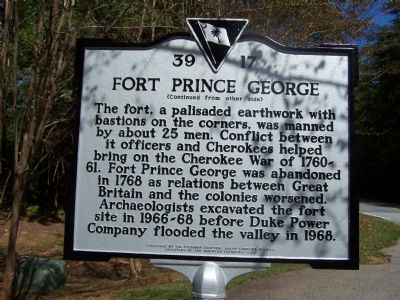 Fort Prince George Marker image. Click for full size.