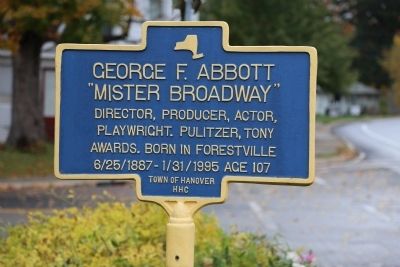 George F. Abbott Marker image. Click for full size.