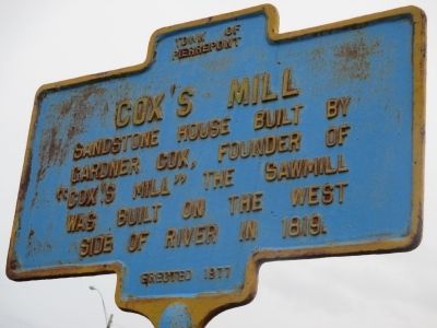 Cox's Mill Marker image. Click for full size.