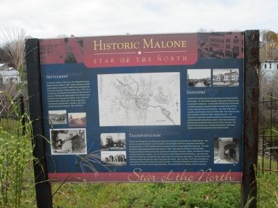 Historic Malone Marker image. Click for full size.