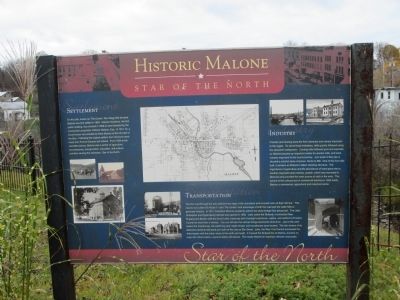 Historic Malone Marker. Click for full size. Historic Malone Marker image. Click for full size.