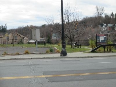 Historic Malone Marker and Parking image. Click for full size.