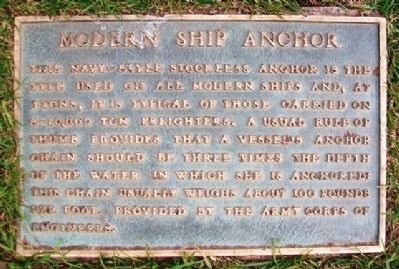 Modern Ship Anchor Marker image. Click for full size.