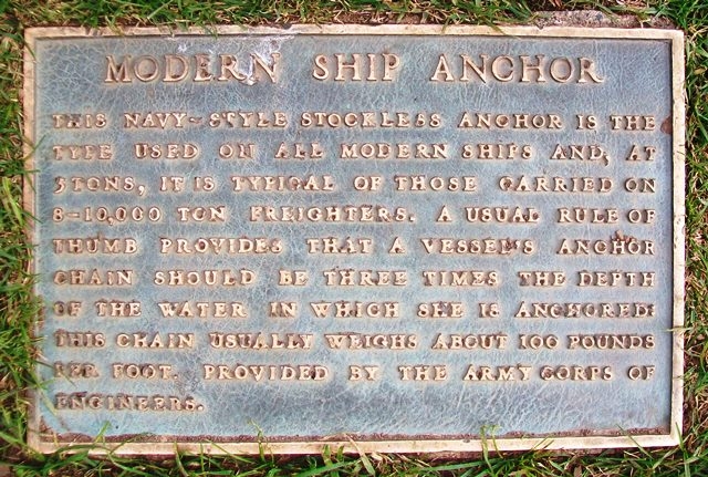 Modern Ship Anchor Marker