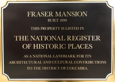 Fraser Mansion Marker image. Click for full size.