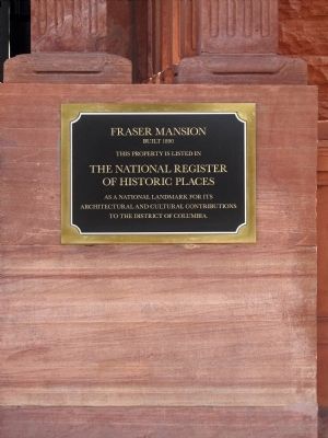 Fraser Mansion Marker image. Click for full size.