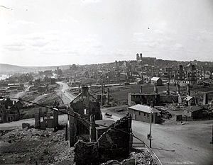 St. John's after The Great Fire of 1892 image. Click for full size.