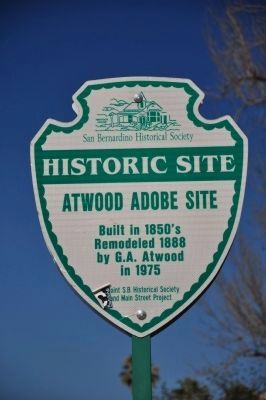 Atwood Adobe Site Marker. Click for full size. Atwood Adobe Site Marker image. Click for full size.