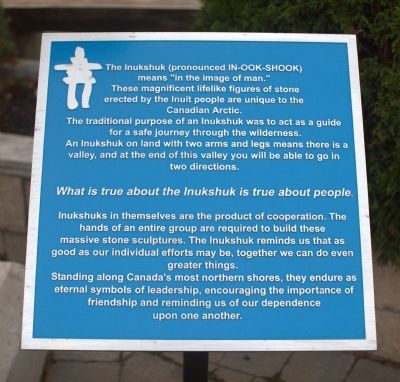 The Inukshuk Marker image. Click for full size.
