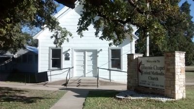 Haynie Chapel Methodist Church and Marker image. Click for full size.