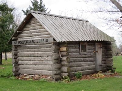 "Luke Brown Cabin Built 1810" image. Click for full size.
