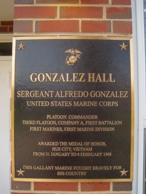 Gonzalez Hall Marker image. Click for full size.