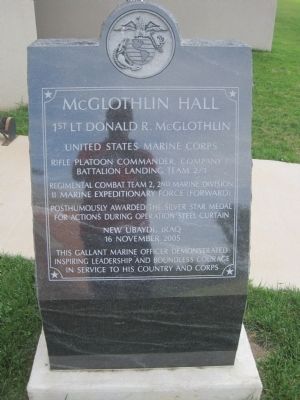 McGlothlin Hall Marker image. Click for full size.