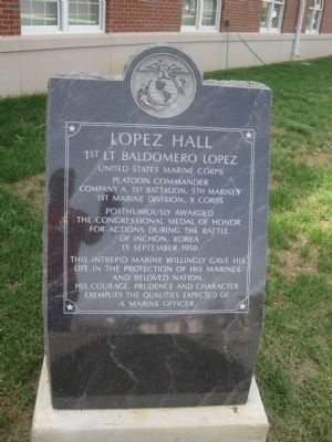 Lopez Hall Marker image. Click for full size.