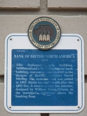 Bank of British North America Marker. Click for full size. Bank of British North America Marker image. Click for full size.