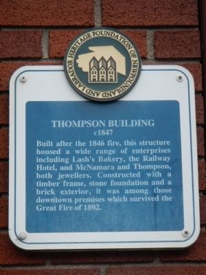 Thompson Building Marker image. Click for full size.