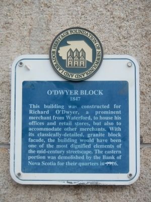O’Dwyer Block Marker. Click for full size. O’Dwyer Block Marker image. Click for full size.