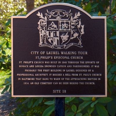 St. Philip's Episcopal Church Marker image. Click for full size.