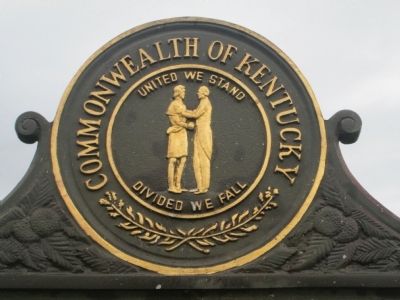 Commonwealth of Kentucky Seal from Marker. Click for full size. Commonwealth of Kentucky Seal from Marker image. Click for full size.