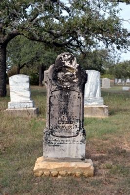 The Oldest Marked Grave in Cemetery image. Click for full size.