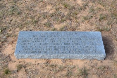 Belle Plaine Cemetery Marker. Click for full size. Belle Plaine Cemetery Marker image. Click for full size.
