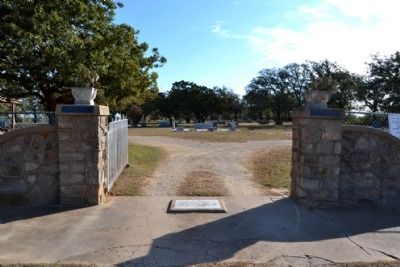 Belle Plaine Cemetery Entrance. Click for full size. Belle Plaine Cemetery Entrance image. Click for full size.