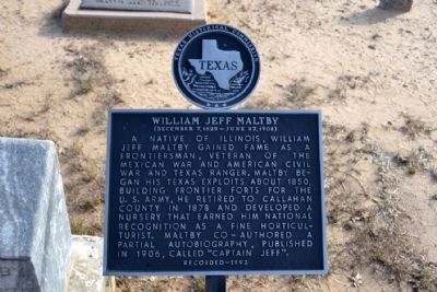 William Jeff Maltby Marker image. Click for full size.