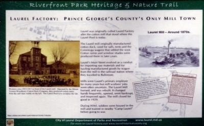 Laurel Factory: Marker. Click for full size. Laurel Factory: Marker image. Click for full size.