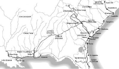 William Bartram Trails Map. Click for full size. William Bartram Trails Map image. Click for full size.
