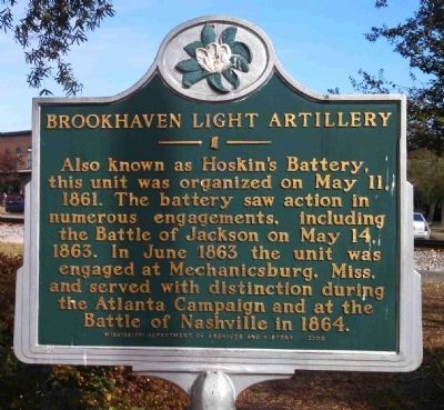 Brookhaven Light Artillery Marker. Click for full size. Brookhaven Light Artillery Marker image. Click for full size.