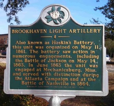 Brookhaven Light Artillery Marker image. Click for full size.