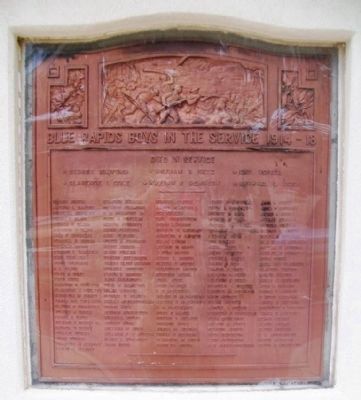War Memorial WWI Honor Roll. Click for full size. War Memorial WWI Honor Roll image. Click for full size.