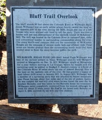 Bluff Trail Overlook Marker image. Click for full size.