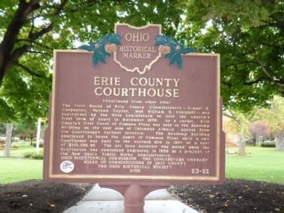 Erie County Courthouse Marker image. Click for full size.
